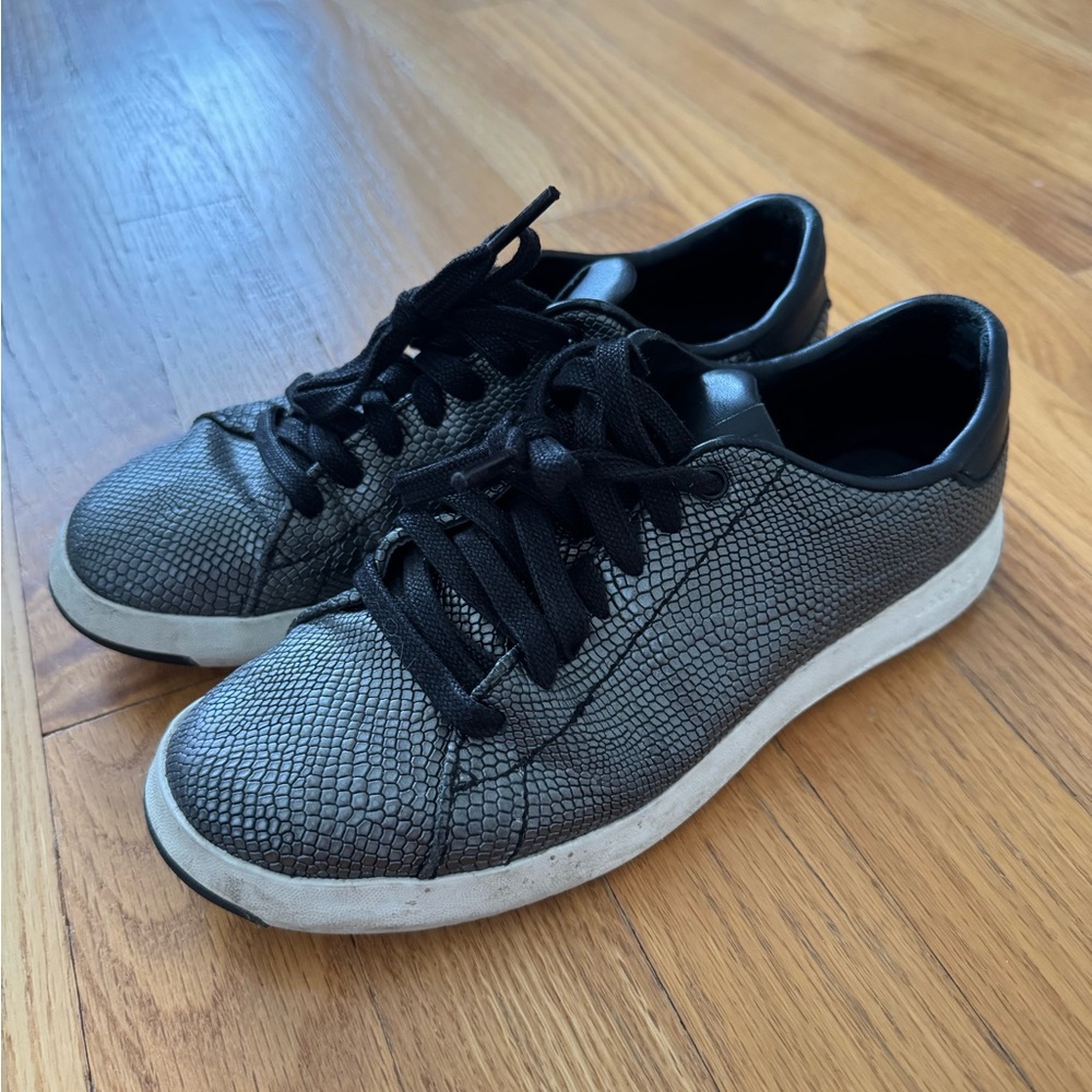 Cole Haan Textured Black and Gray Sneakers